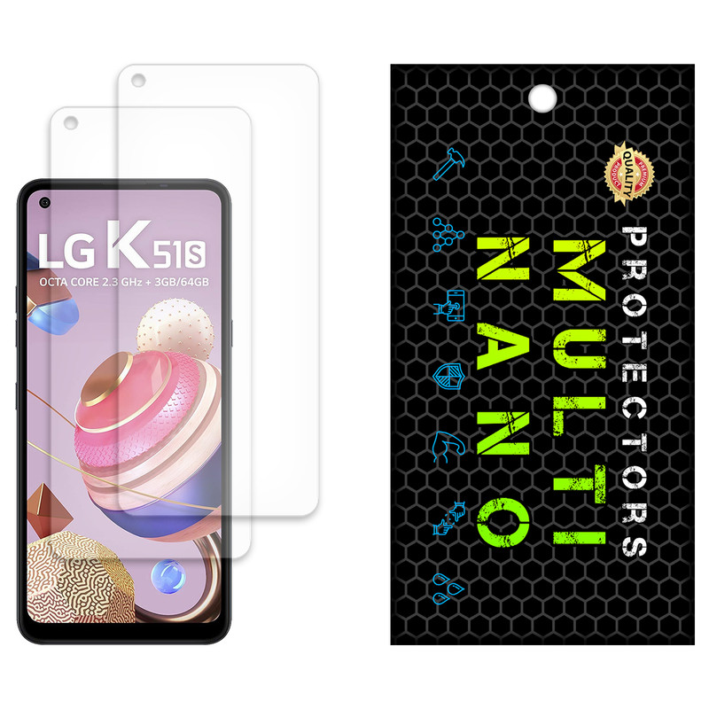 محافظ صفحه نمایش مات مولتی نانو مدل X-S2M مناسب برای گوشی موبایل ال جی K51S بسته دو عددی