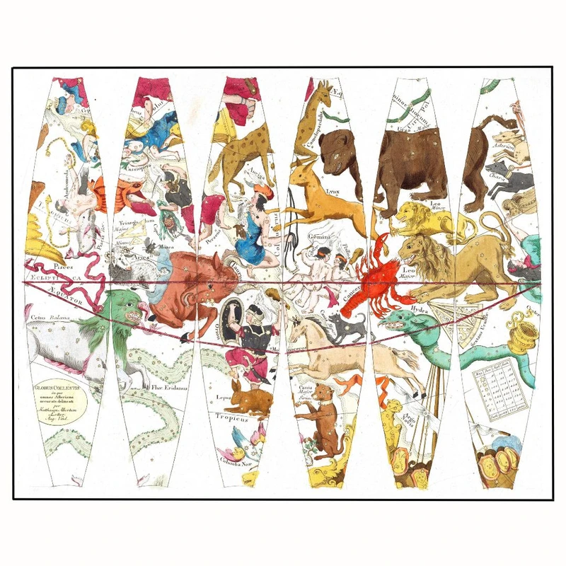 پوستر مدل نقشه آسمانی -طرح رنسانس قرون وسطی 2