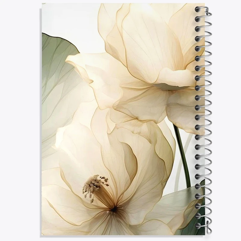 دفتر لیست خرید 50 برگ خندالو طرح گل کد F1306