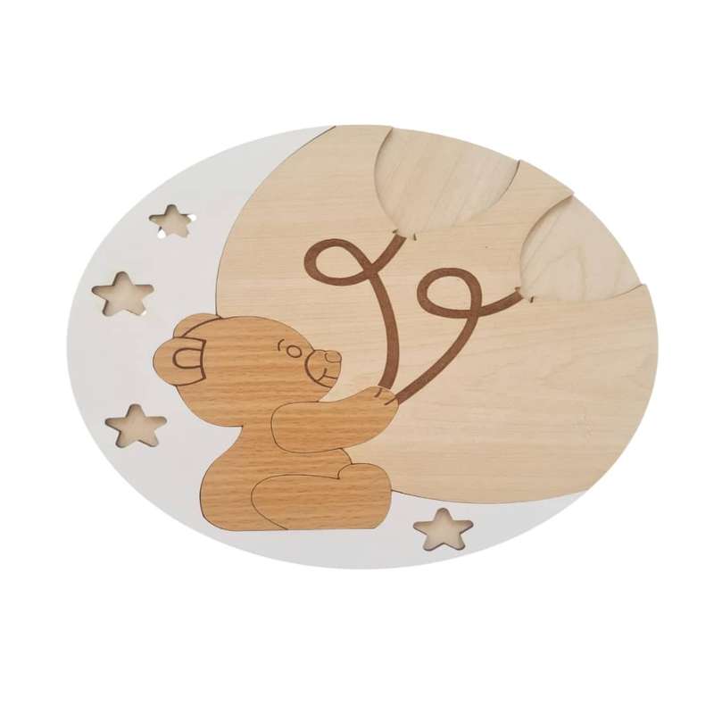 ماهگرد تم عکاسی مدل خرس بادکنکی