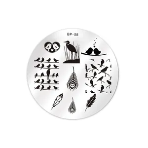 شابلون طراحی ناخن برن پرتی مدل BP-058