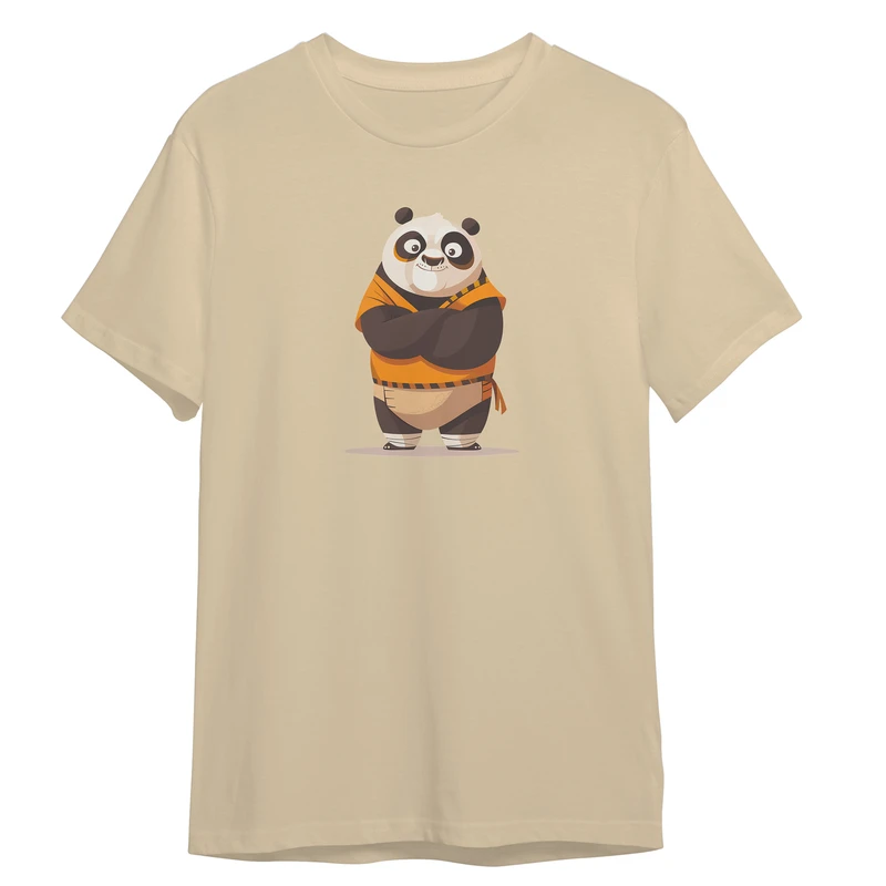 تی شرت آستین کوتاه زنانه مدل پاندا کونگ فوکار کد 0902