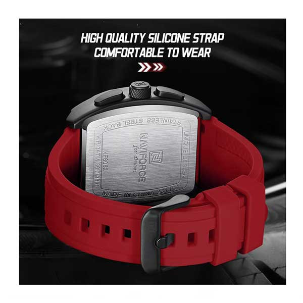 ساعت مچی عقربه‌ای مردانه کوارتز نیوی فورس مدل NF8052 B/R/R