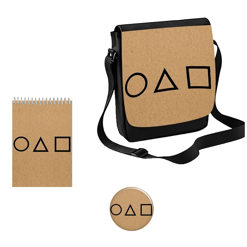 کیف رودوشی مدل بازی مرکب کد 2 به همراه دفتر یادداشت و پیکسل