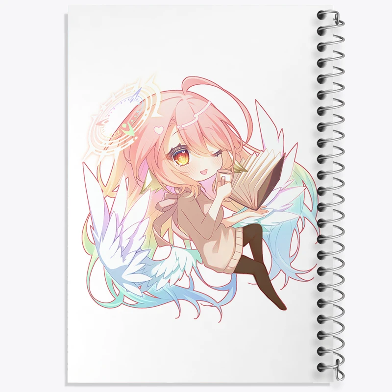 دفتر لیست خرید 50 برگ خندالو طرح جیبریل انیمه نو گیم نو لایف کد 32416