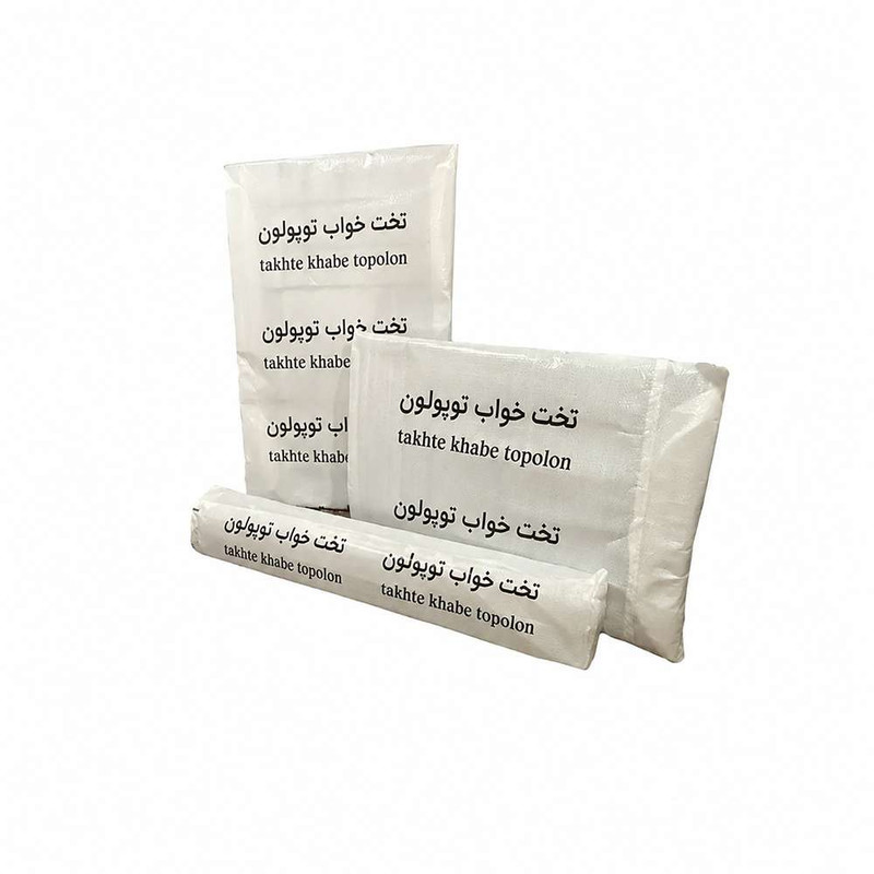 تخت‌خواب ملامینه یک و نیم نفره تخت خواب توپولون مدل آینه شیار سایز 120 * 200 سانتی‌متر