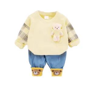 ست تی شرت آستین بلند و شلوار دخترانه مدل C_bear
