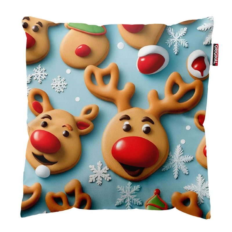 کوسن پاد آفرین طرح کریسمس کد 2679 سایز 30*30 سانتی متر