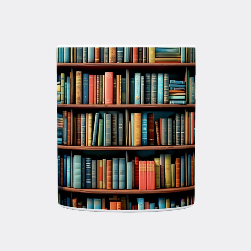 ماگ حس آمیزی طرح کتاب مدل کتابخانه کد 29