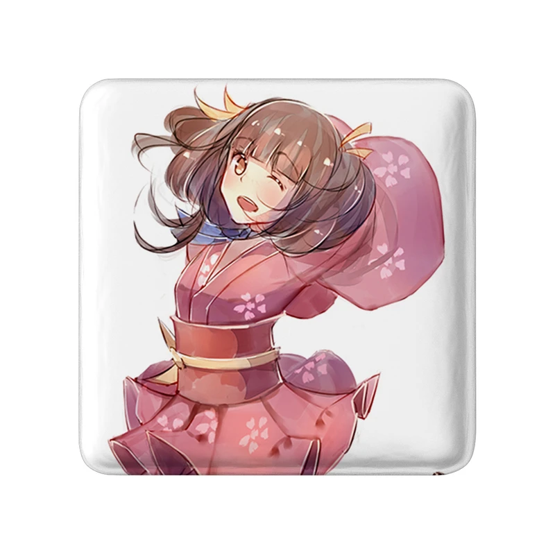 مگنت خندالو طرح مومی انیمه کابانری (Kabaneri) مدل مربعی کد 36006