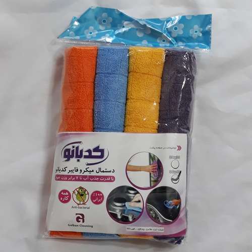 دستمال آشپزخانه کدبانو طرح L بسته 4 عددی