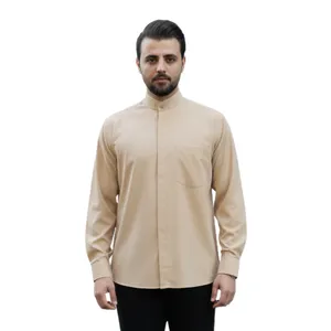 پیراهن آستین بلند یقه دیپلمات مردانه مدل S 99