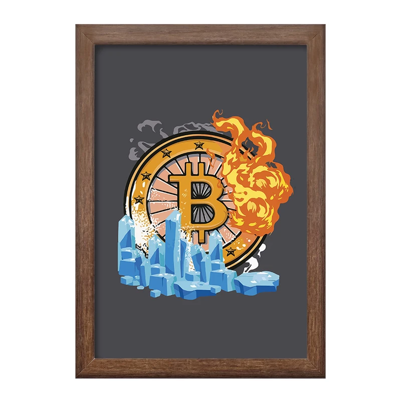 تابلو خندالو طرح بیت کوین (Bitcoin) کد F2735