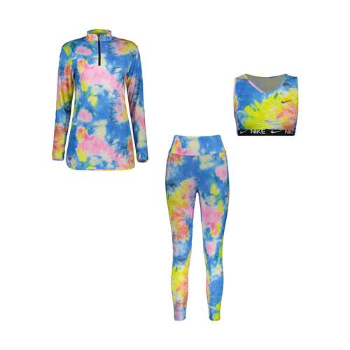 ست 3 تکه لباس ورزشی زنانه طرح ابروبادی کد DEL-8