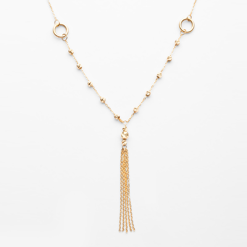 گردنبند طلا 18 عیار زنانه با زنجیر البرنادو گلدم مدل 2PE145003