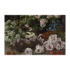 کاغذ کادو ترمه طراحان ایده مدل گل های بهاری از مونه کد art0217 سایز 57x37 سانتی متر