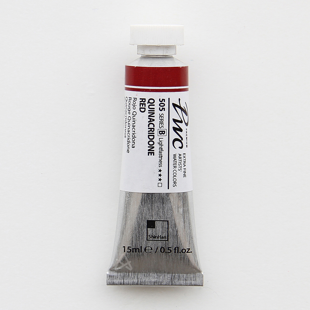 آبرنگ شین هانمدل تیوپی سری b کد 505 QUINACRIDONE RED