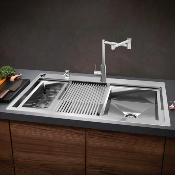 عکس شماره 4 : سینک ظرفشویی استیل توکار یک لگنه پرایم مدل s 501