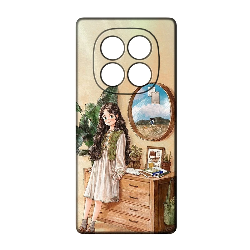 کاور طرح دخترانه کد 182 مناسب برای گوشی موبایل شیائومی Redmi Note 14 Pro 5G