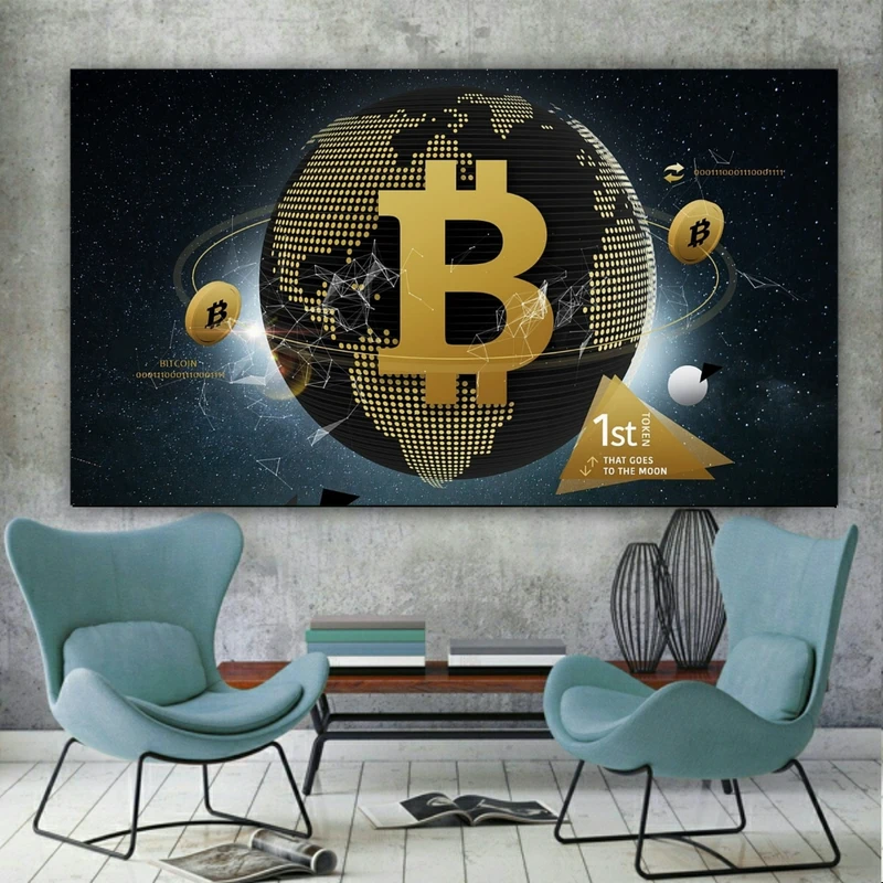 تابلو بوم طرح بیت کوین مدل SDB2024