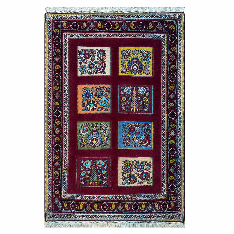 گلیم دستباف یک متری مدل سیرجان کد 136797