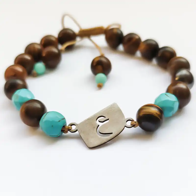 دستبند نقره مدل ع