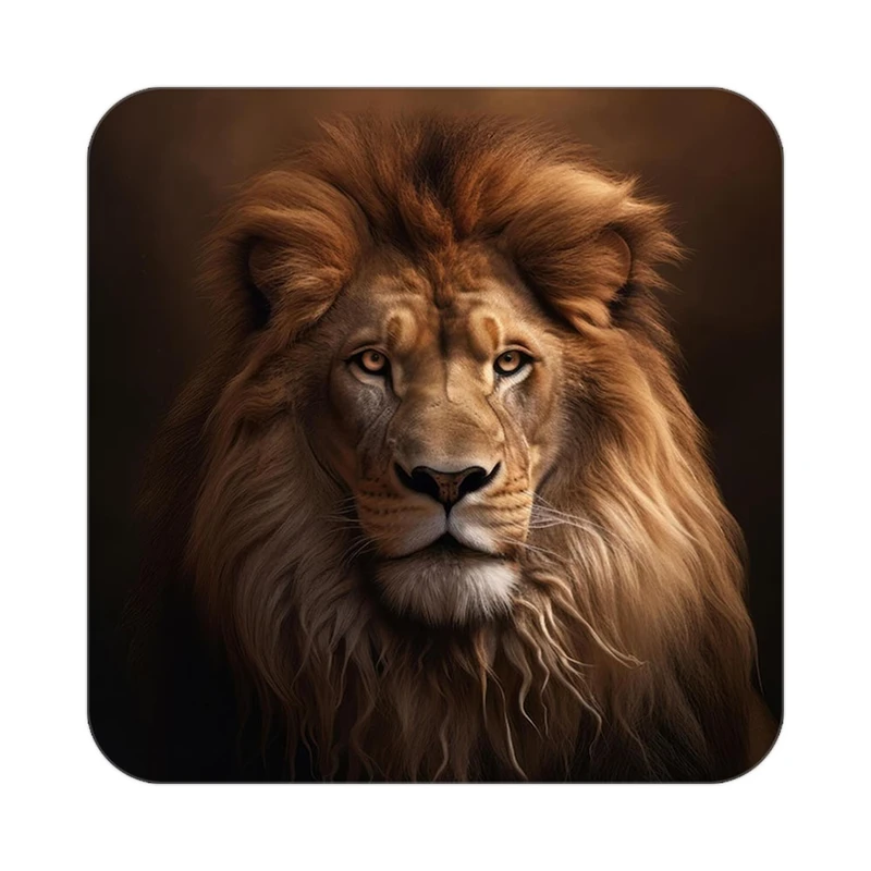 زیر لیوانی کاکتی طرح شیر مدل mp23745