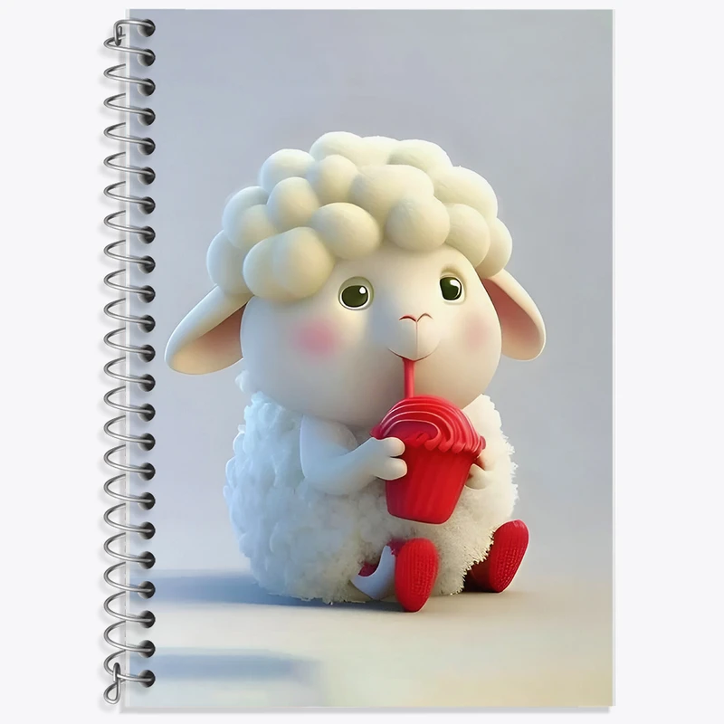 دفتر لغت 50 برگ خندالو طرح گوسفند کیوت کد F5701