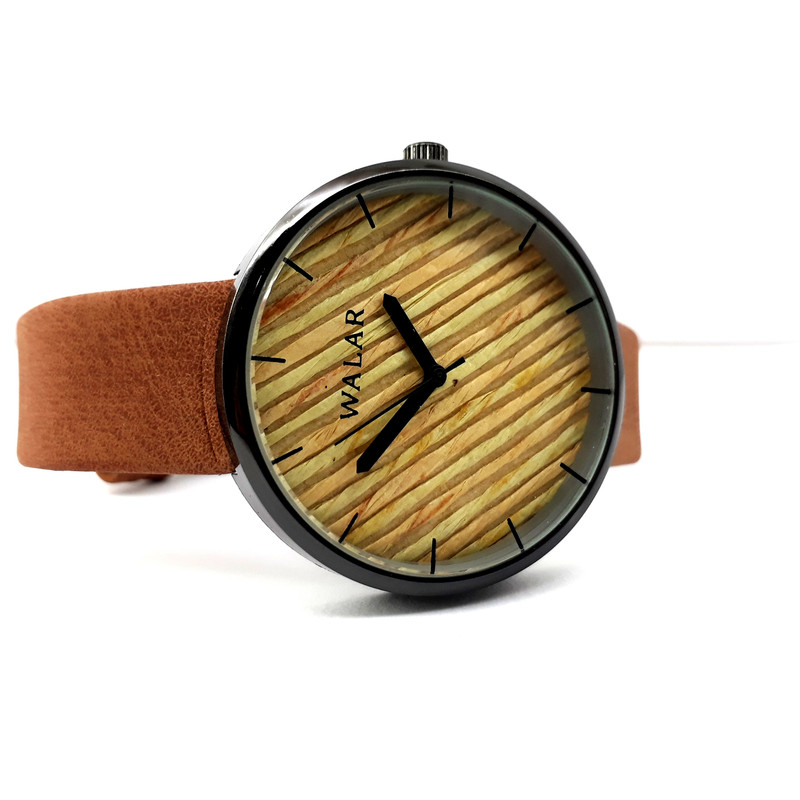 ساعت مچی عقربه ای والار مدل چوبی کد w-gh-1
