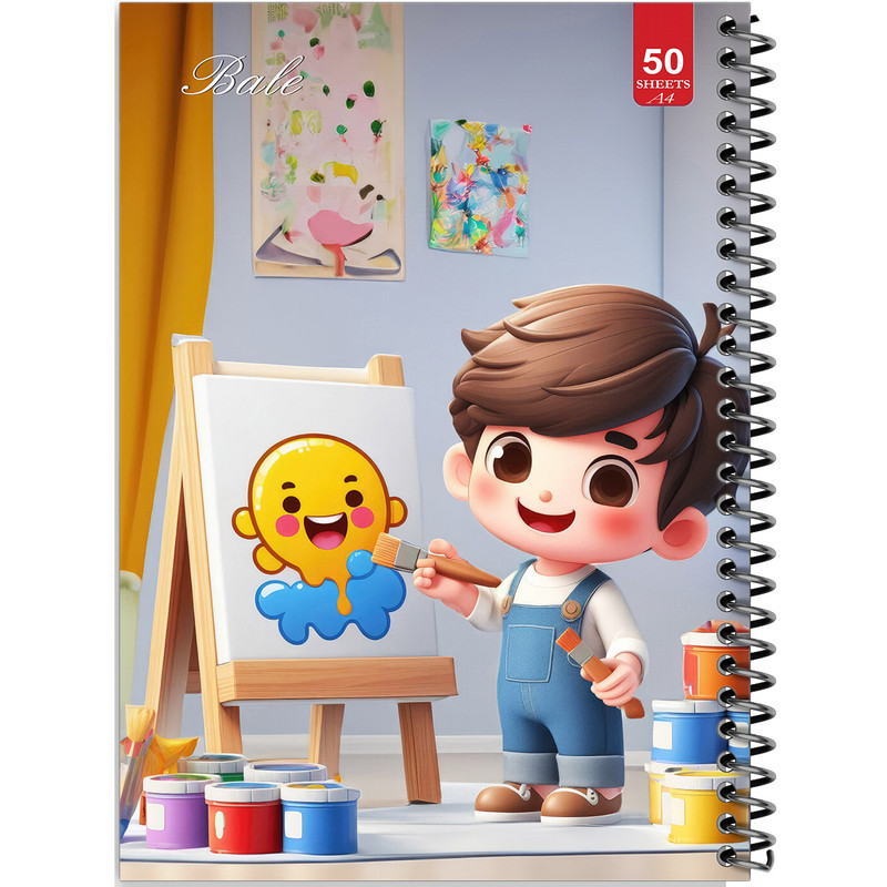 دفتر نقاشی 50 برگ انتشارات بله طرح پسرانه کد A4-L620