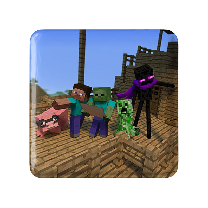 پیکسل خندالو طرح بازی ماینکرافت (Minecraft) مدل مربعی کد 36966