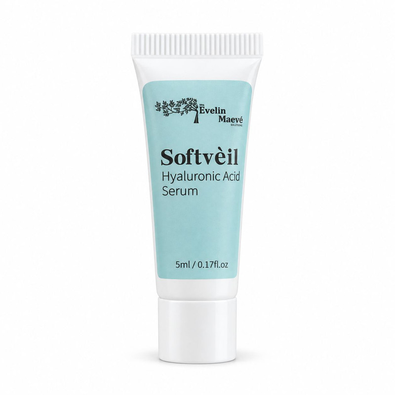 سرم آبرسان عمیق پوست راهکارهای اولین میو مدل softveil مناسب برای انواع پوست حجم 5 میلی لیتر