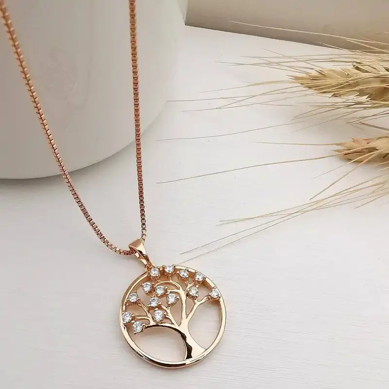 گردنبند زنانه ژوپینگ مدل درخت زندگی 334631