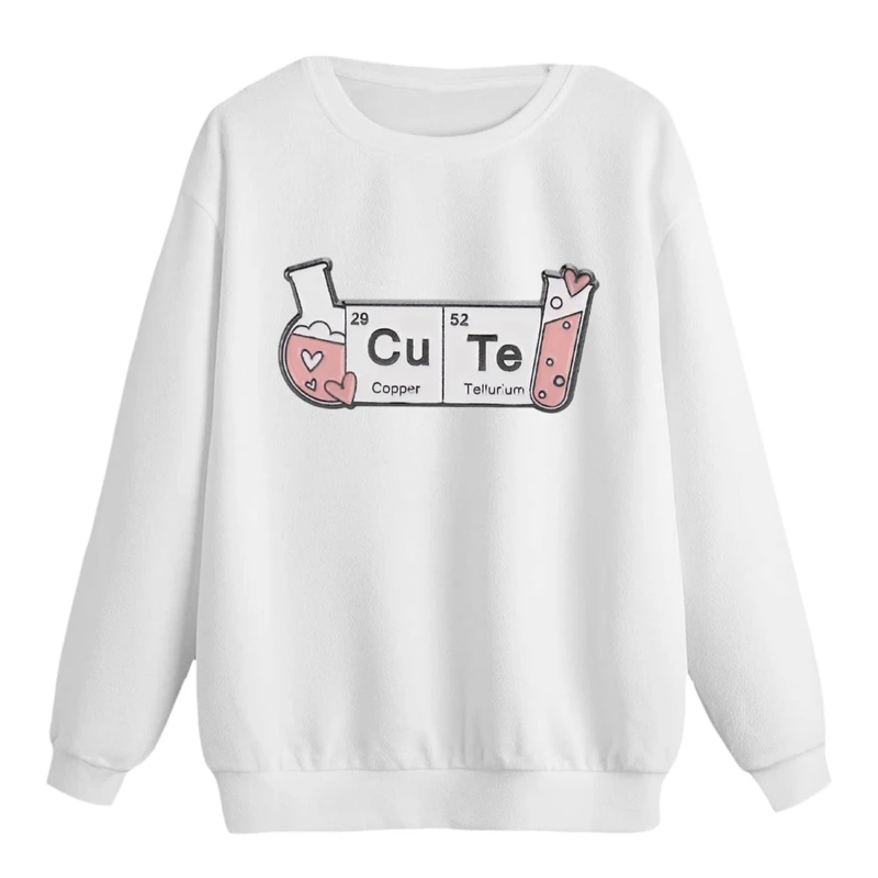 سویشرت زنانه مدل بامزه شیمیایی کد p1  