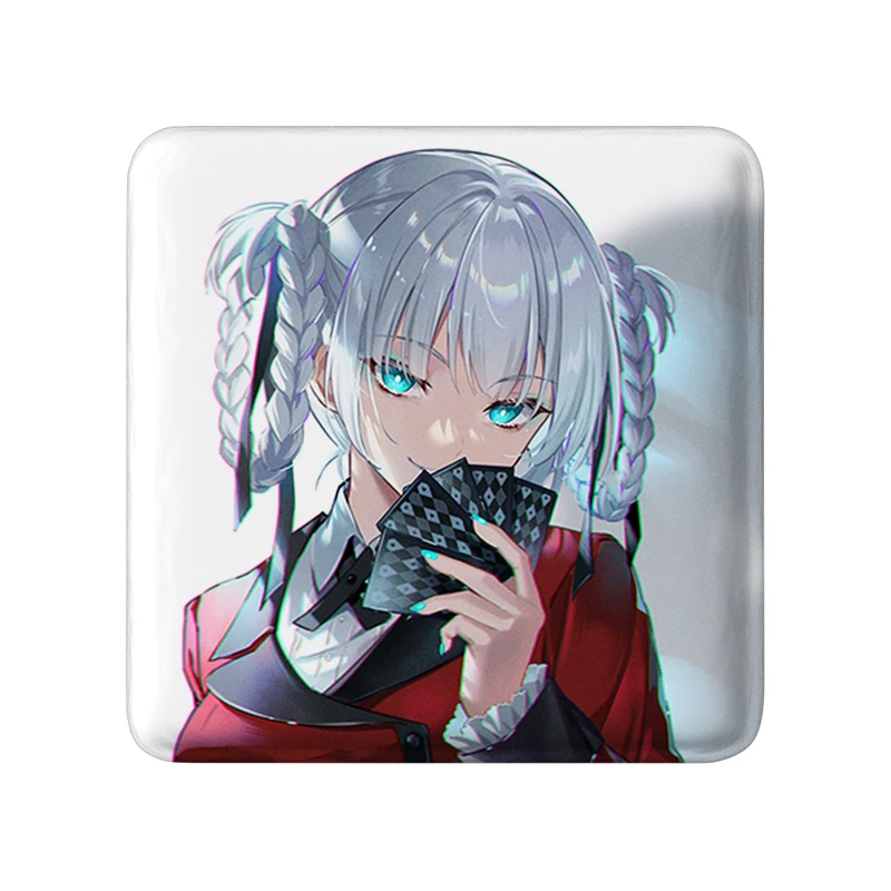 مگنت خندالو طرح کیراری انیمه قمارباز مدل مربعی کد 33696