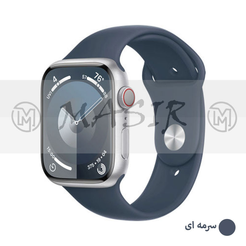 بند مسیر مدل Silicon Strap Band مناسب برای اپل واچ سری 9 سایز 45 میلی متری