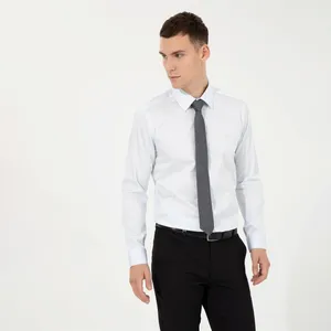 پیراهن آستین بلند مردانه پیر کاردین مدل Slim Fit Basic کد BO10708