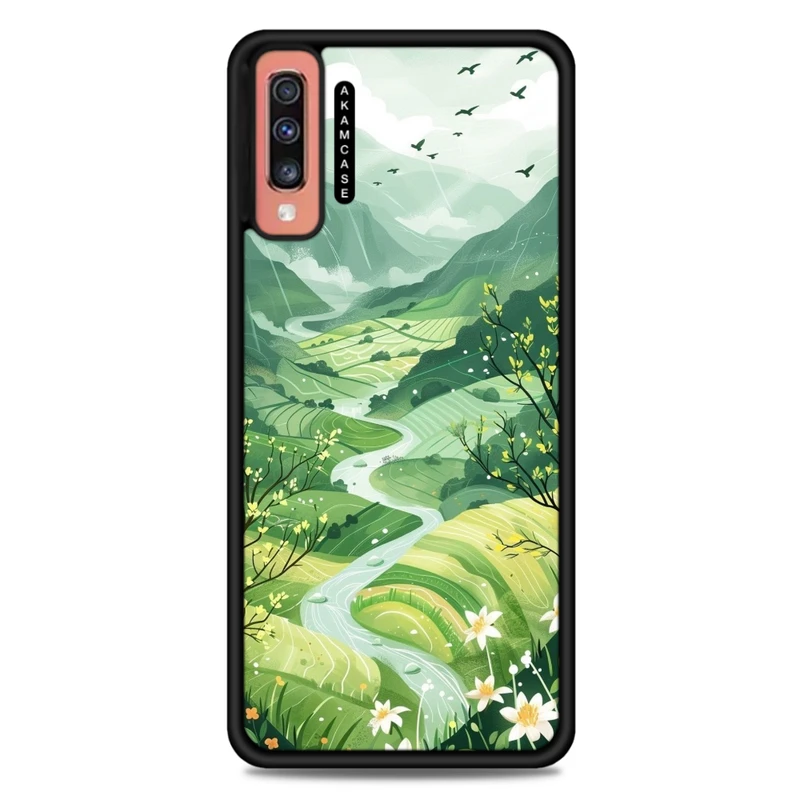 کاور آکام مدل AMC-WSGA70-NATURE-15 مناسب برای گوشی موبایل سامسونگ Galaxy A70