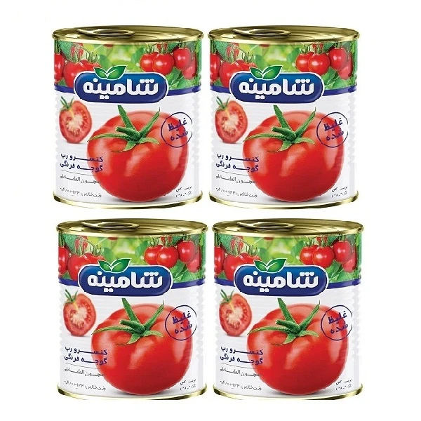 کنسرو رب گوجه فرنگی شامینه - 800 گرم بسته 4 عددی