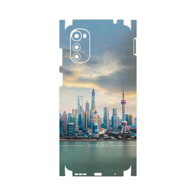برچسب پوششی ماهوت مدل Shanghai_City-FullSkin مناسب برای گوشی موبایل موتورولا Moto E32s