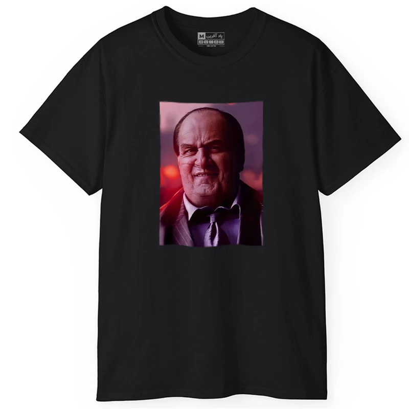 تی شرت آستین کوتاه مردانه پاد آفرین مدل سریال پنگوئن کد PT277