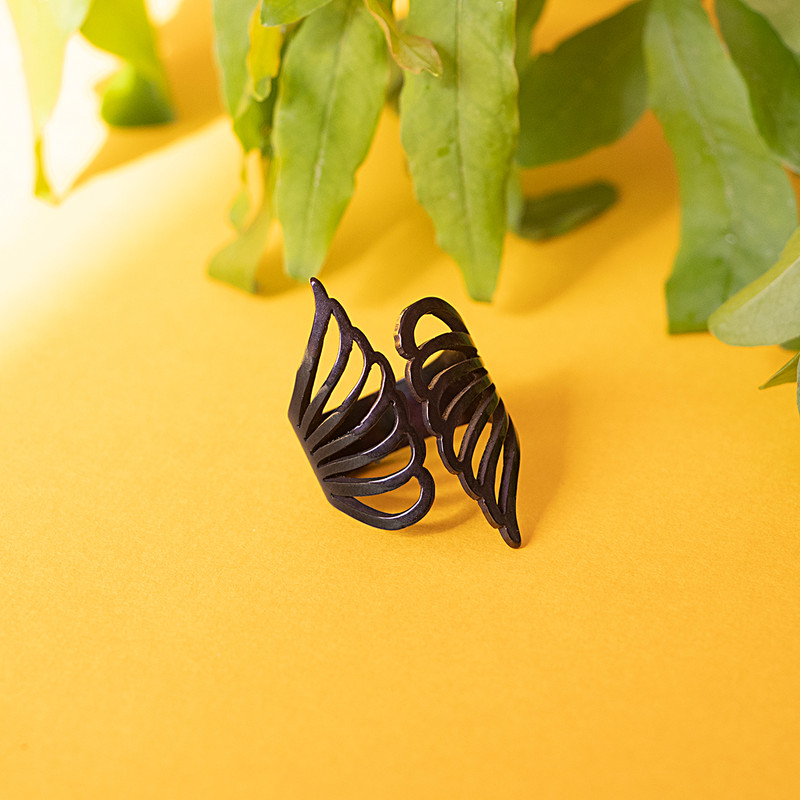 انگشتر دخترانه مدل بال فرشته کد tda130