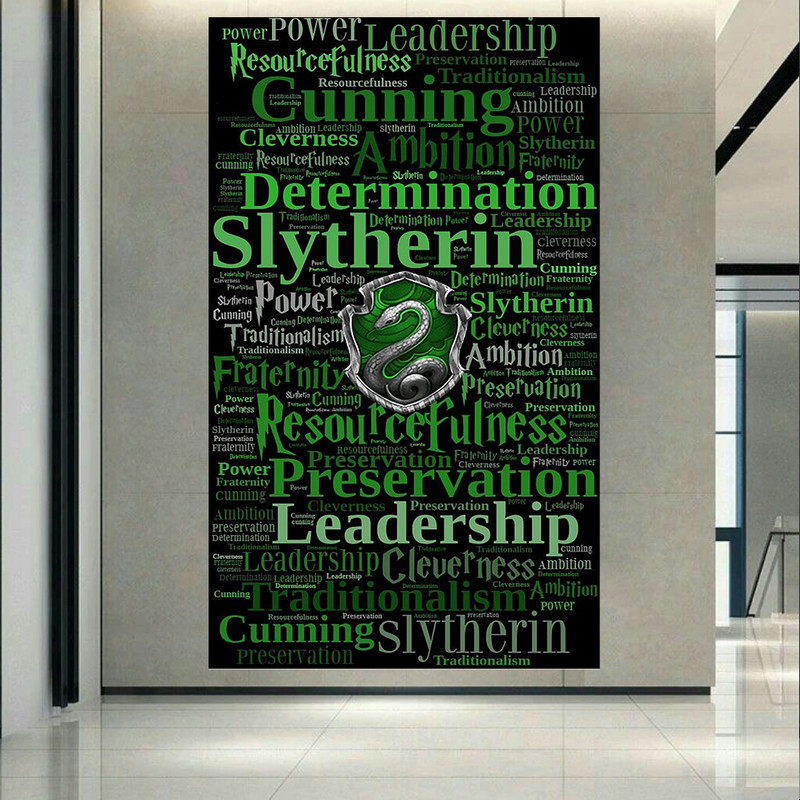 تابلو بوم طرح هری پاتر مدل Slytherin کدAR3420 