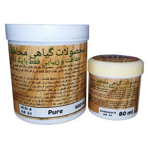 روغن گیاهی محافظ چوب دو جزیی کتان  کد 2C -pure-480 حجم 480 میلی لیتر