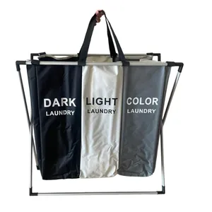 سبد رخت چرک مدل ۳ خانه