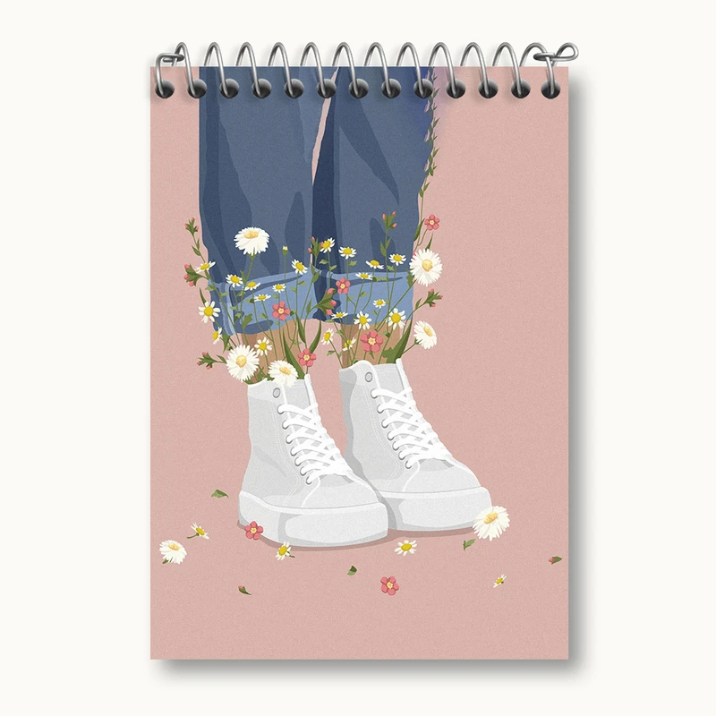 دفتر یادداشت 50 برگ خندالو طرح دخترانه کد N2561