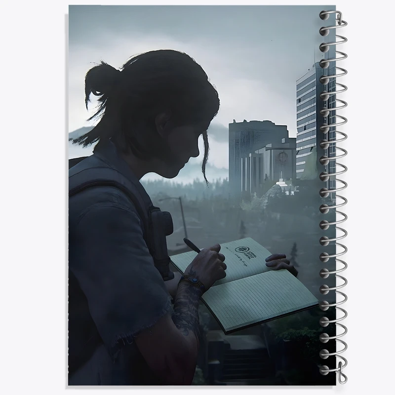 دفتر ژورنال نویسی 50 برگ خندالو مدل نقطه ای طرح لست آف آس (The Last Of Us) کد F1333