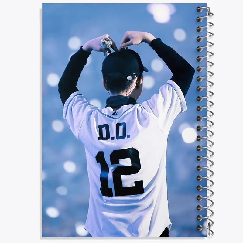 دفتر مشق 50 برگ خندالو مدل دی او گروه اکسو EXO  کد 13364