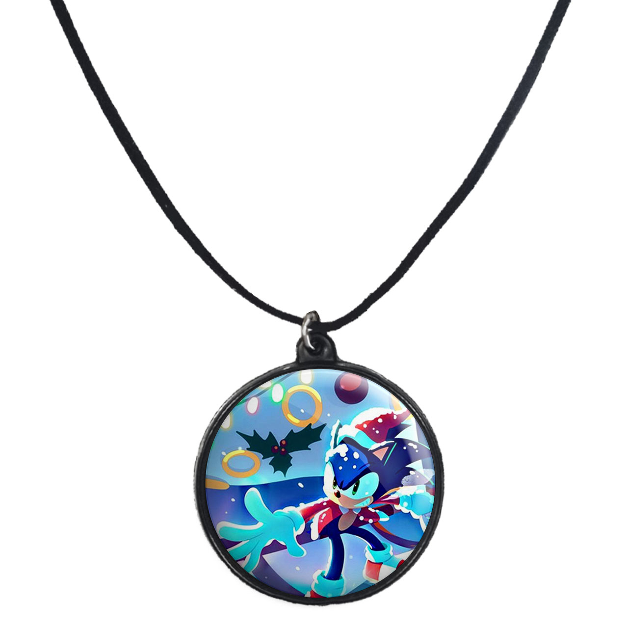 گردنبند پرمانه طرح سونیک کد pmb.14964 مدل دو طرفه