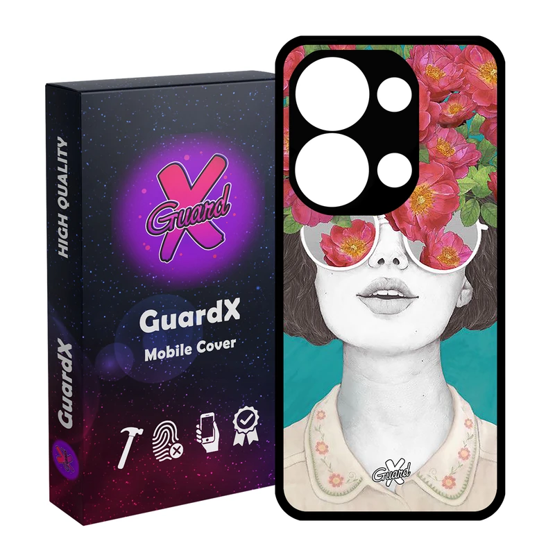 کاور گارد ایکس طرح Girl مناسب برای گوشی موبایل شیائومی Redmi Note 13 Pro 4G / Poco M6 Pro 4G